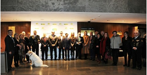 Premiados y autoridades en la gala gallega