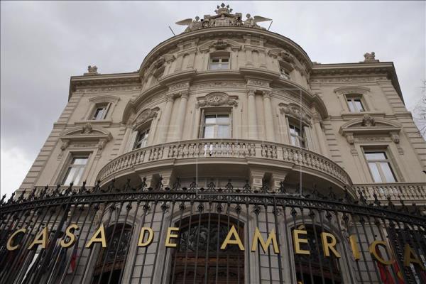 Fachada de la Casa de América de Madrid que albergará el Patronato Extraordinario de FOAL en 2018