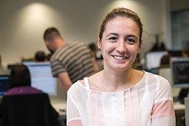 La responsable de I+D de ILUNION, Jésica Rivero