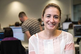 La responsable de I+D de ILUNION, Jésica Rivero