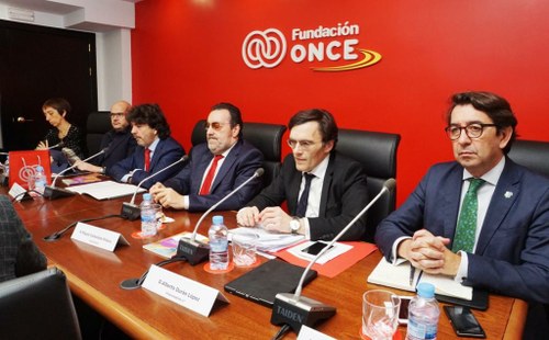 Mesa presidencial de la reunión del Patronato de Fundación del pasado 21 de diciembre