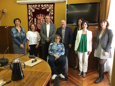 El expresidente José Luis Rodríguez Zapatero en su primer Patronato de la Fundación CERMI Mujeres