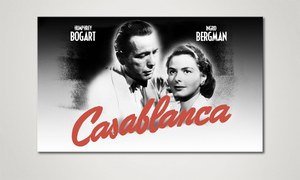 Cartel en ByN de Casablanca