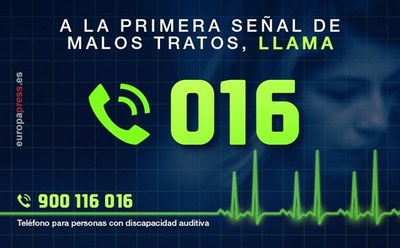 Cartel informativo de la línea 016