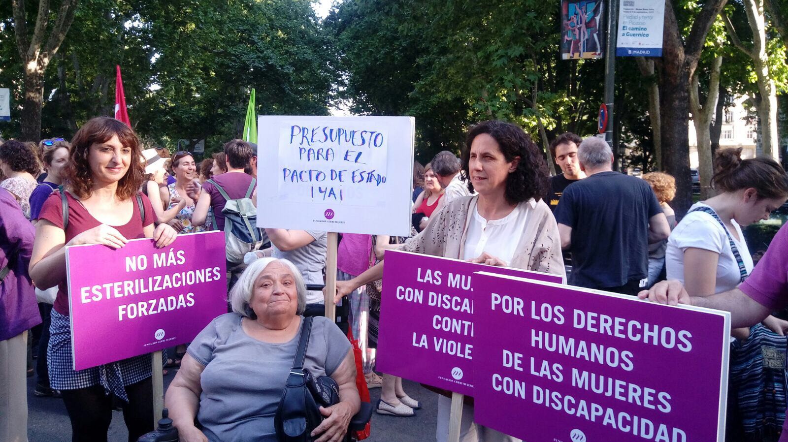 Manifestación en Madrid por los derechos de las mujeres con discapacidad
