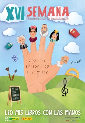 Cartel de la XVI Semana del Alumnado ciego. Melilla