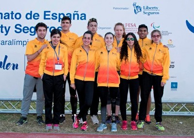 El Equipo Liberty Seguros de Promesas Paralímpicas, al completo