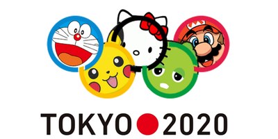 Montaje gráfico promocional de los Juegos de Tokio 2020