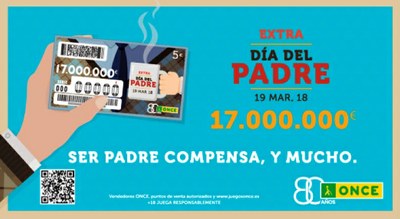 Cartel promocional del Sorteo del Día del Padre