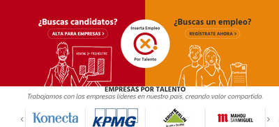 Imagen promocional de la campaña en la web Portalento