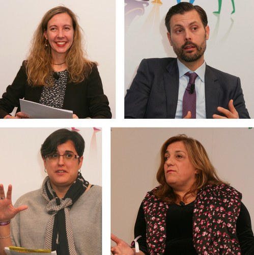De izda. a dcha. y de arriba a abajo Patricia Sanz, José Carlos Ferrer, Inés Peláez y Bernardina Alonso