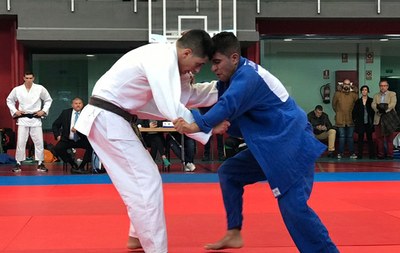Sergio Ibáñez (a la izquierda) y Borja Pahissa, en pleno combate