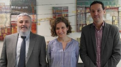 El delegado territorial de Cataluña con Anna Punsoda y Antoni Jaumandreu