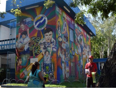 Fachada del Ministerio de Educación de Nicaragua en Managua