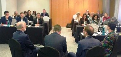 Los participantes durante la sesión de trabajo