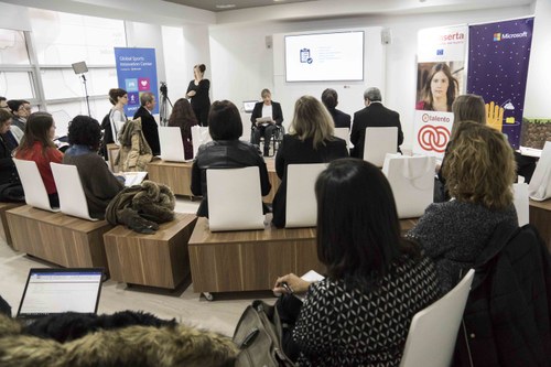 Uno de los momentos de la Jornada sobre el Protecto TICTEA