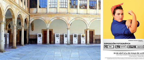 Cartel y espacio de la exposición