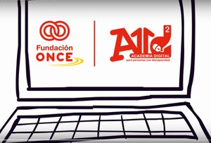 Fotograma del vídeo de presentación de la Academia Digital de Fundación ONCE