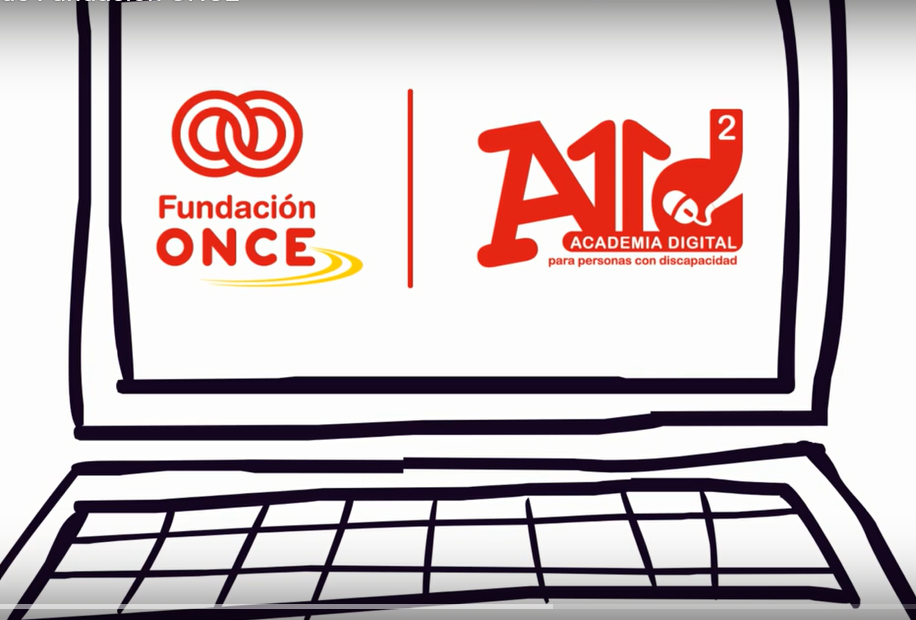 Fotograma del vídeo de presentación de la Academia Digital de Fundación ONCE