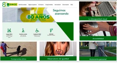 Collage gráfico con varias imágenes capturadas de la nueva web