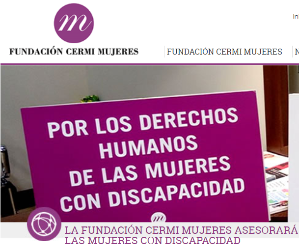 Imagen reivindicativa de los derechos de las mujeres con discapacidad de la Fundación Cermi Mujeres
