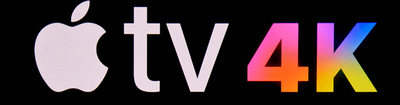 Logo de la marca y producto Apple TV 4K
