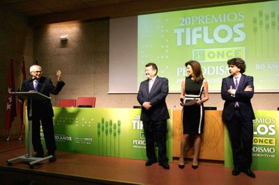 Discursos finales de Nemesio Rodríguez, Ángel Sánchez y Mario Garcés, junto a Beatriz Pérez