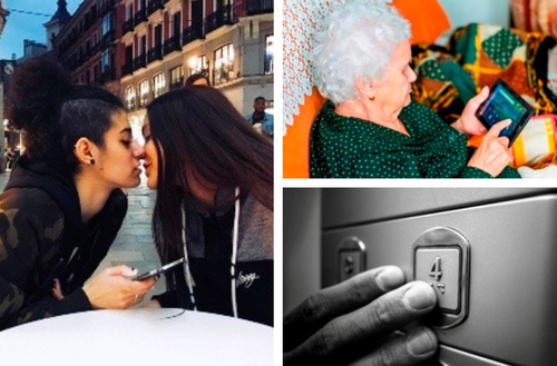 Collage con tres imágenes del concurso Veo Evolución ganadoras de Ceuta, Melilla y Madrid