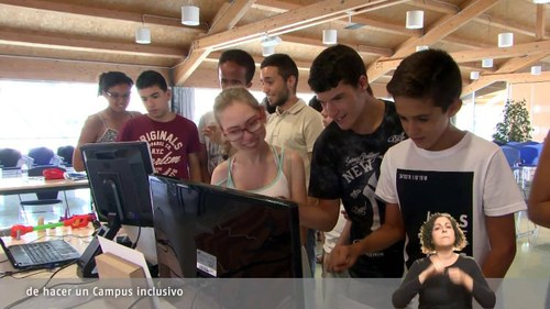 Fotograma del vídeo de unos de los Campus desarrollados en 2016