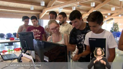 Fotograma del vídeo de unos de los Campus desarrollados en 2016