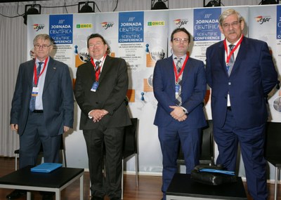 De izquierda a derecha, Máximo Gutiérrez, Ángel Sánchez, Juan Espinosa y Francisco de Asís Babín