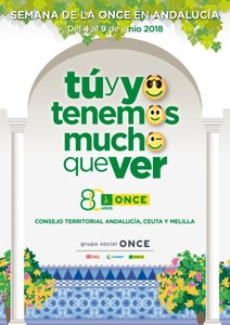 Cartel promocional de la Semana de la ONCE en Andalucía
