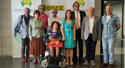 Foto de familia del jurado de los Solidarios ONCE Baleares