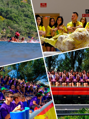 Collage de imágenes con distintos momentos del Campus