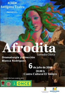 Cartel de Afrodita, por el grupo Antígona