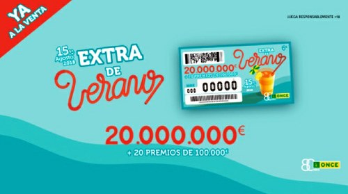 Cartel promocional del Sorteo de Verano de la ONCE