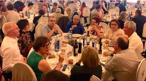 Comida de confraternidad en el festejo de ONCE Galicia en Padrón