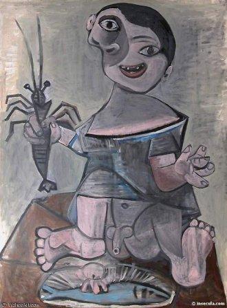 Jeune garçon à la langouste. Picasso