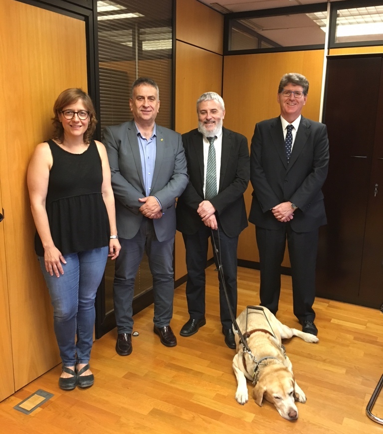 De izquierda a derecha, Mercè Esteve, Carles Martínez, Xavier Grau y Manel Eiximeno