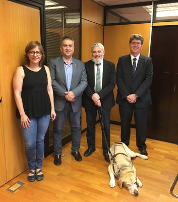 De izquierda a derecha, Mercè Esteve, Carles Martínez, Xavier Grau y Manel Eiximeno