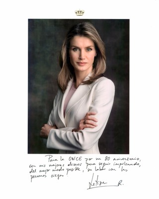 Felicitación oficial de la reina Letizia a la ONCE por su 80 Aniversario 