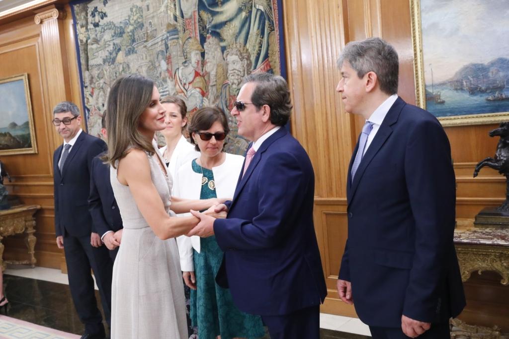 La reina con Rafael de Lorenzo