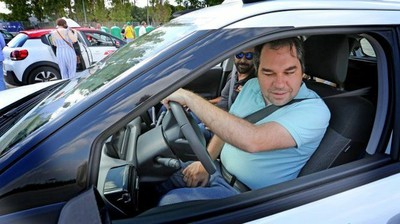 Uno de los afiliados participantes en el circuito (Foto: Pascual. Publicada en el Diario de Jerez)