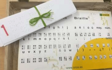 Un alfabeto braille