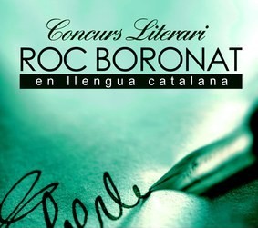 Cartela del Premio Literario Roc Boronat