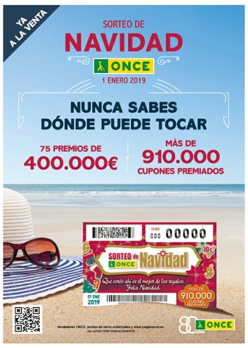 Cartel promocional del Sorteo de Navidad