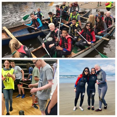Collage con imágenes de algunas de las actividades desarrolladas por el grupo en Irlanda