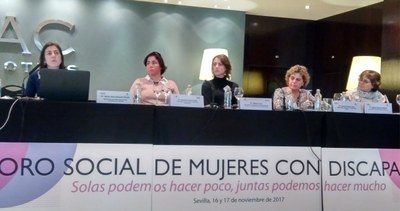 Participantes en el I Foro Social de Mujeres con Discapacidad celebrado el pasado año  en Sevilla