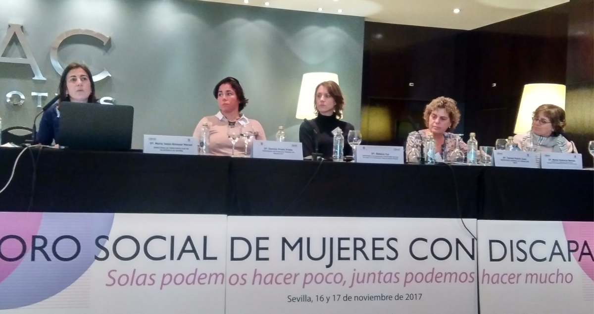 Participantes en el I Foro Social de Mujeres con Discapacidad celebrado el pasado año  en Sevilla
