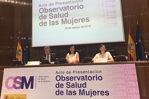 Acto de presentación del Observatorio de Salud de la Mujer el pasado 28 de agosto